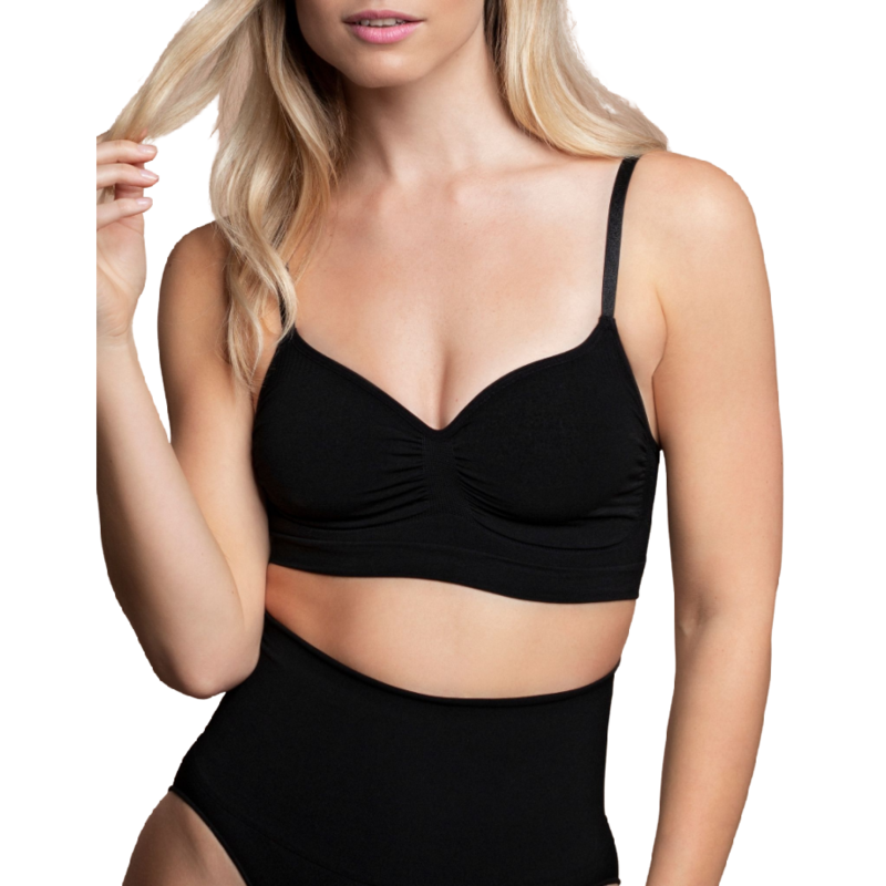 BYE-BRA - MEDIUM CONTROL BRA SEAMLESS BLACK