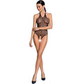 PASSION - WOMAN BS087 BLACK BODYSTOCKING