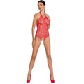 PASSION - WOMAN BS087 RED BODYSTOCKING