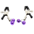 OHMAMA FETISH - NIPPLE Clamps WITH LILAC BELL