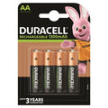 DURACELL - RECHARGEABLE BATTERY HR6 AA 1300mAh 4 UNIT