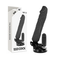 BASECOCK - REALISTIC VIBRATOR REMOTE CONTROL BLACK 20 CM -O- 4 CM