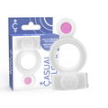 CASUAL LOVE - RING VIBRATING DOUBLE PLEASURE TRANSPARENT