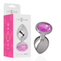 INTENSE - ALUMINUM METAL ANAL PLUG WITH PINK CRYSTAL