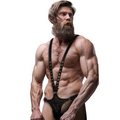FETISH SUBMISSIVE ATTITUDE - MENS V-SHAPED ECO-LEATHER HARNESS