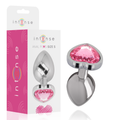 INTENSE - ALUMINUM METAL ANAL PLUG PINK HEART