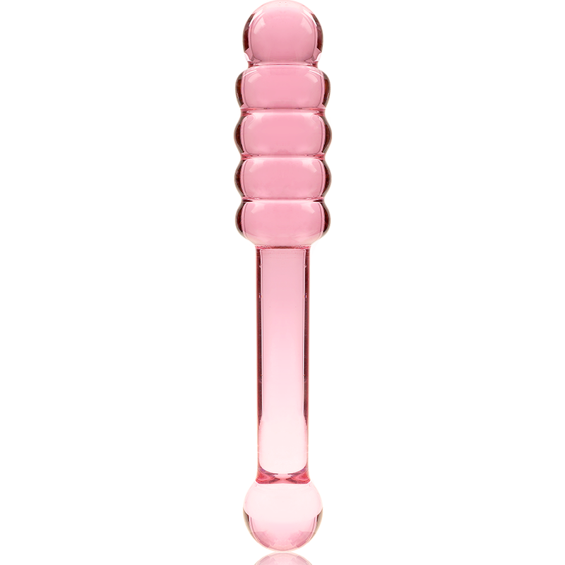 NEBULA SERIES BY IBIZA - MODEL 20 DILDO BOROSILICATE GLASS PINK 20.5 CM -O- 3 CM