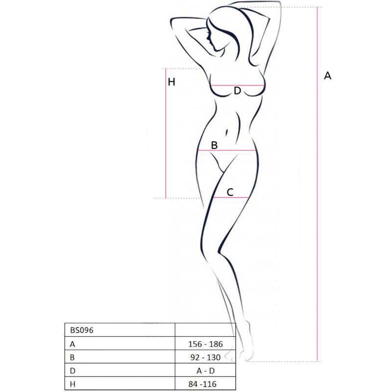 PASSION - BS096 RED BODYSTOCKING