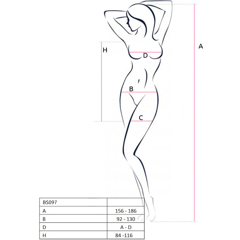 PASSION - BS097 RED BODYSTOCKING