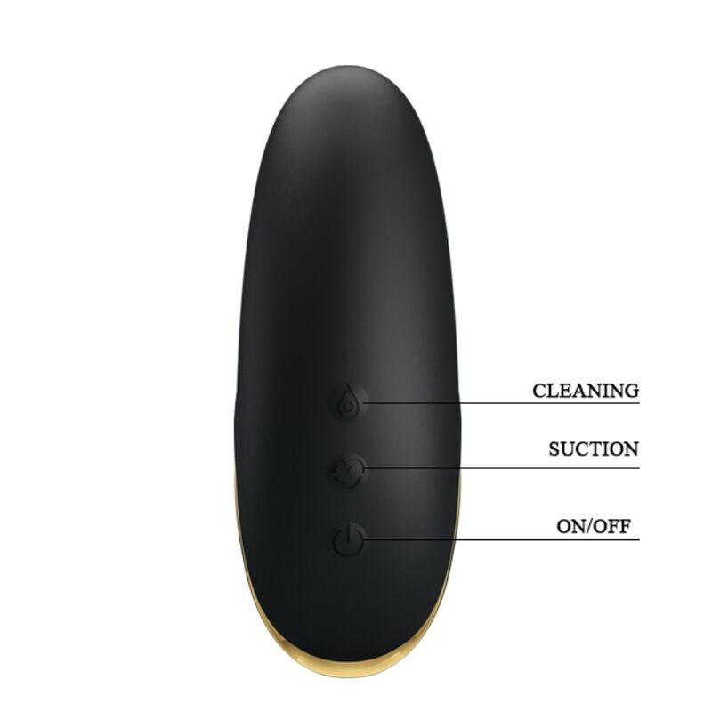 PRETTY LOVE - LUXURY RECHARGEABLE SUCTION MASSAGER BLACK