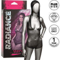 CALEXOTICS - RADIANCE HOODED DEEP V BODYSUIT PLUS SIZE