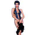 CHILIROSE - CR 4479 BODYSUIT CROTCHLESS BLUE