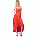 CHILIROSE - CR 3716 BABYDOLL LONG RED