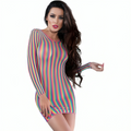 CHILIROSE - CR 4334 DRESS MULTICOLOUR