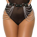SUBBLIME - LEATHER CHAINBELT BLACK