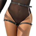 SUBBLIME - LEATHER BELT HARNESS BLACK