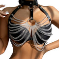 SUBBLIME - CHEST HARNESS WITH BIG RING CHAINS