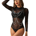 SUBBLIME - HARNESS BRA WITH CHAINDETAIL