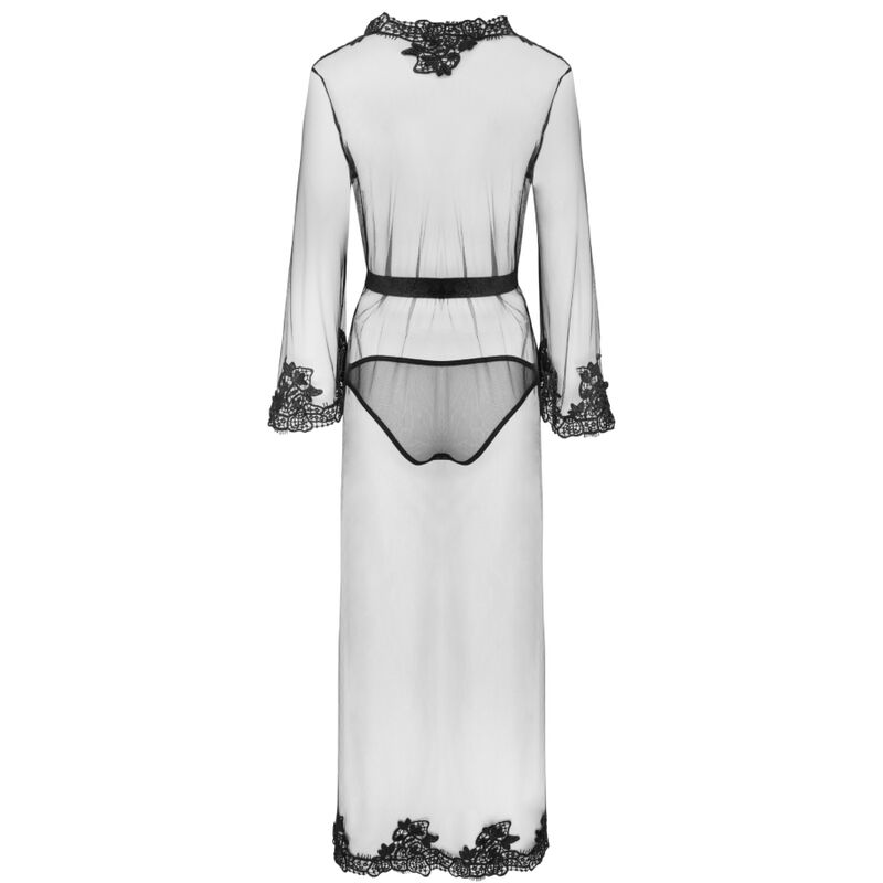 LIVCO CORSETTI FASHION - NOKINA LC XG055 DRESSIN G GOWN + PANTY BLACK