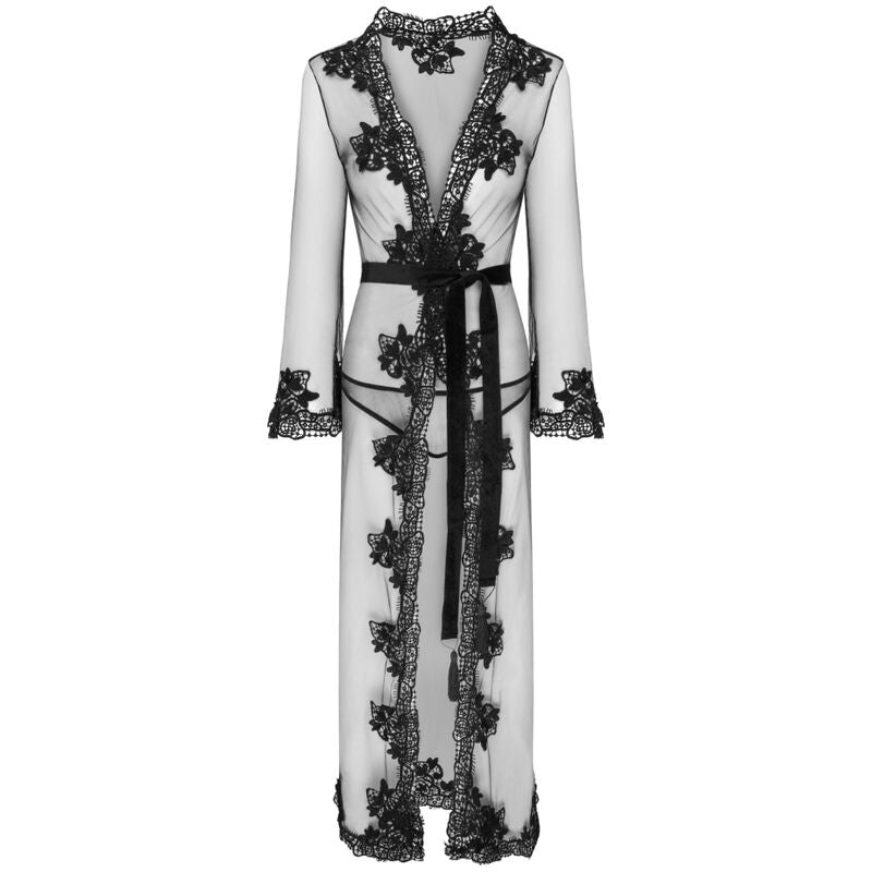 LIVCO CORSETTI FASHION - NOKINA LC XG055 DRESSIN G GOWN + PANTY BLACK