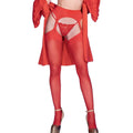 CHILIROSE - CR 4312 GARTER STOCKINGS RED
