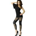 CHILIROSE - CR 3390 LEGGINS BLACK & LEOPARD