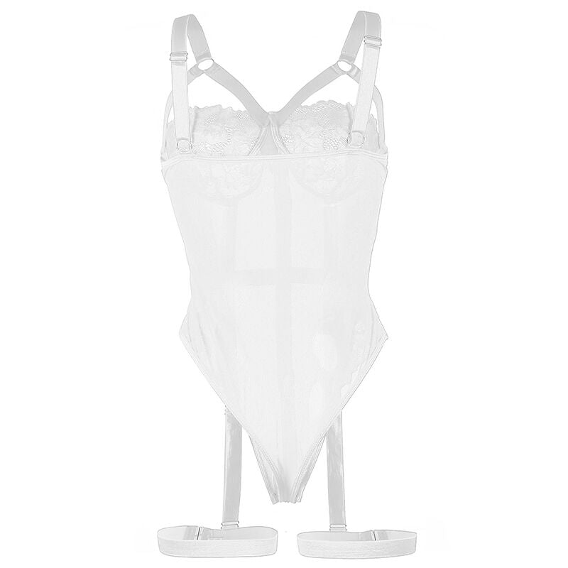 SUBBLIME - TEDDY WITH GARTER STRAP DETAIL CHEST WHITE