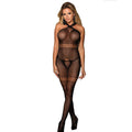 SUBBLIME - 951948 FISHNET BODYSTOCKING WITH CROSSED NECK STRAPS BLACK