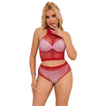 SUBBLIME - 952402 FISHNET SET WITH PINK DIAMONDS