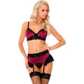 LIVCO CORSETTI FASHION - NAHIR LC 20214 BRA + PANTY + GARTER BELT