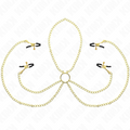 KINK - 4 NIPPLE AND CLIT CLAMPS ADJUSTABLE GOLD