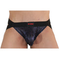 BURN - 006 JOCK SHINY BLUE / BLACK