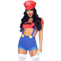 LEG AVENUE - SEXY COSTUME MARIO BROS RED/BLUE
