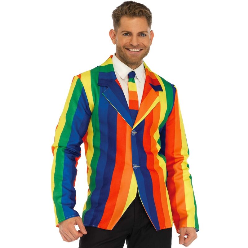 LEG AVENUE - BLAZER + TIE RAINBOW