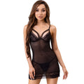 LIVCO CORSETTI FASHION - TIANA LC 20208 CHEMISE + THONG BLACK