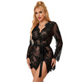 SUBBLIME - 953751 LACE NIGHTGOWN + THONG BLACK
