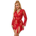 SUBBLIME - 953775 LACE NIGHTGOWN + THONG RED