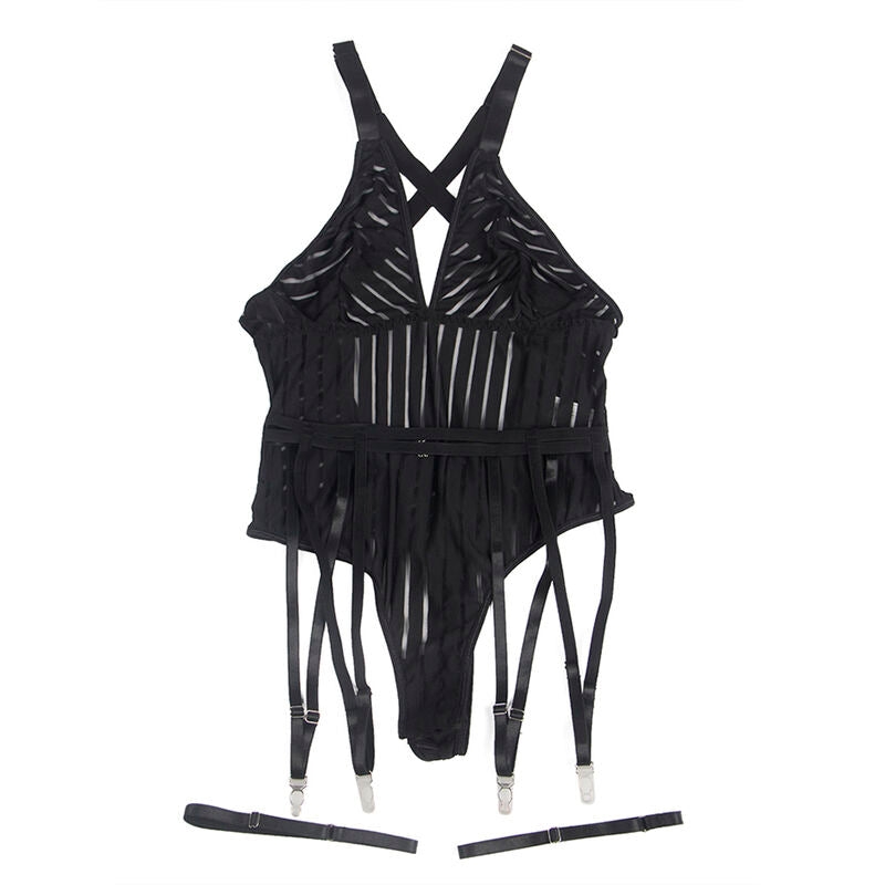 SUBBLIME - 954147 BODY WITH GARTER BELT BLACK