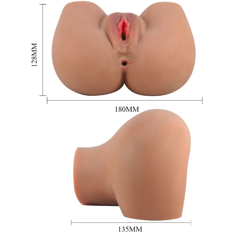 CRAZY BULL - MILA VIBRATOR BUTT WITH REALISTIC VAGINA AND ANUS CONTROL REMOTO