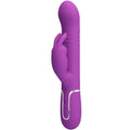 PRETTY LOVE - COALE 4 IN 1 MULTIFUNCTION RABBIT VIBRATOR  PURPLE