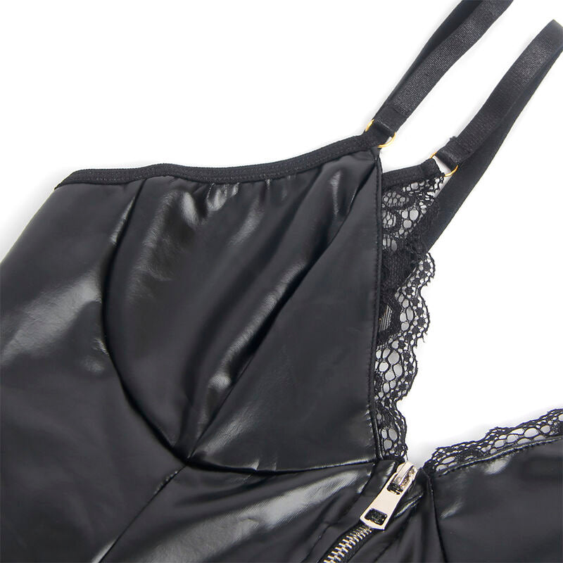 SUBBLIME - 955465 BLACK LEATHER ZIPPER BODY