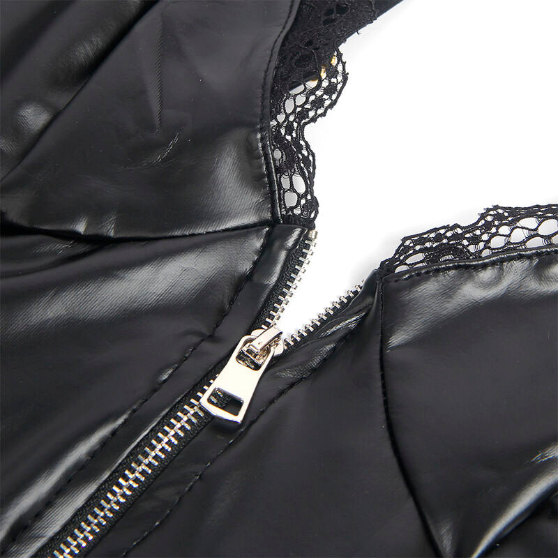 SUBBLIME - 955465 BLACK LEATHER ZIPPER BODY