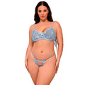 SUBBLIME - 957636 FLOWER EMBROIDERED BRA AND PANTIES SET SKY BLUE