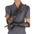 SUBBLIME - 957469SHINE TRANSPARENT GLOVES BLACK