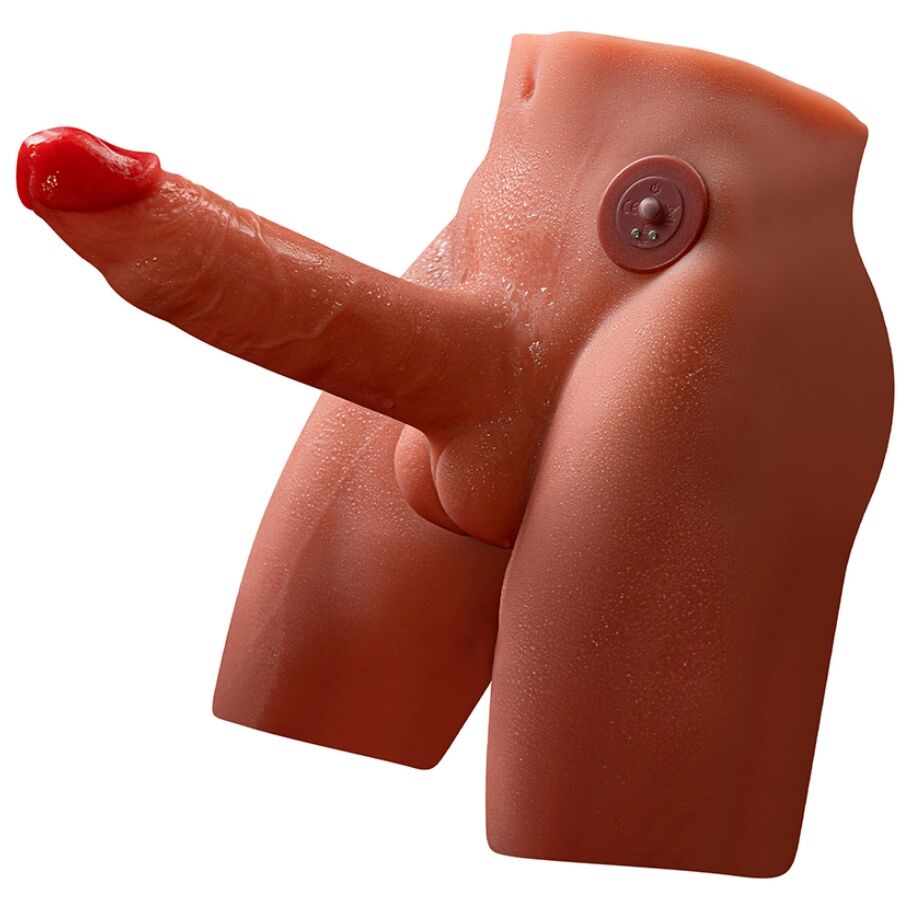 XISE - JASON REALISTIC DILDO MASTURBATOR WITH THRUSTING AND VIBRATION 17 CM