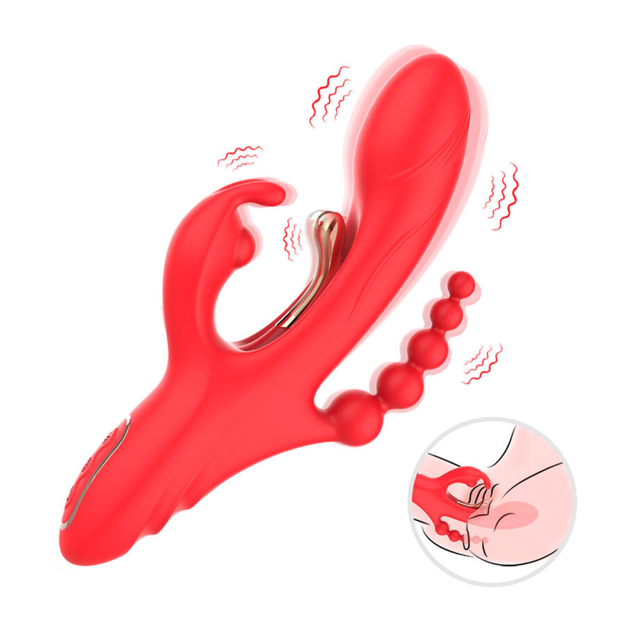ARMONY - G-SPOT AND CLITORIS STIMULATOR VIBRATOR RED