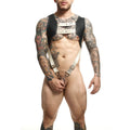 MOB - DNGEON HARNESS WITH GOLDEN PENIS RING