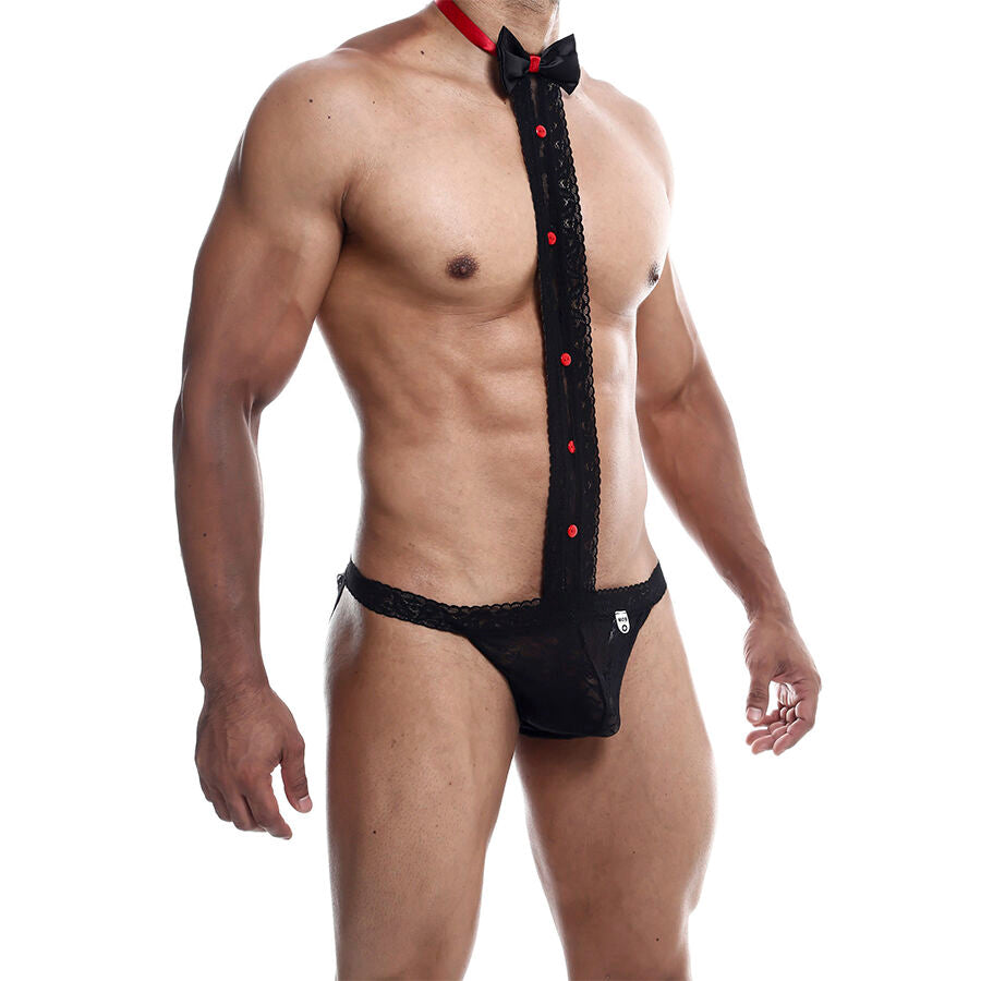 MOB - TUXEDO WITH LACE THONG SIZE L/XL