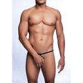 MOB - BLACK TEAR-SHAPED THONG