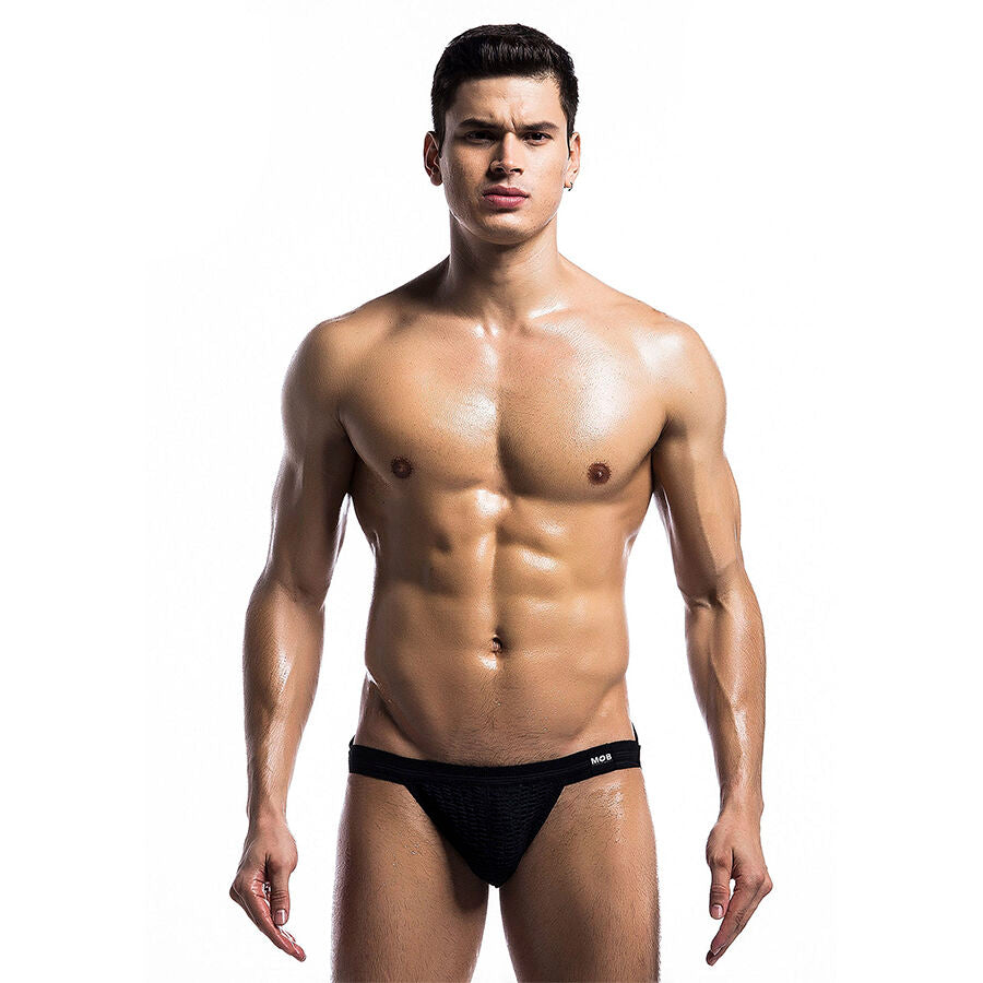 MOB - FETISH JOCKSTRAP SWIMSUIT BLACK SIZE XL